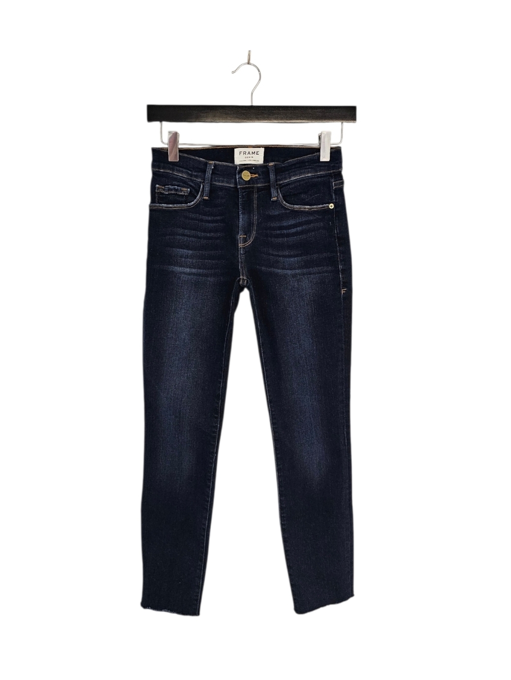 Frame Denim Le‎ Skinny De Jeanne Mid Rise Blue Skinny Jeans 25 Preowned